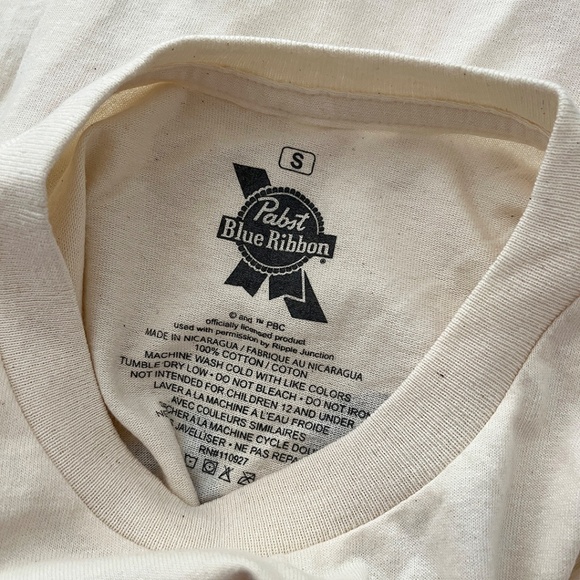 NWOT Pabst Blue Ribbon Support Your Local Dive Bar T-Shirt Small - Picture 6 of 8